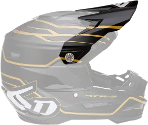 6D ATR-2 Visor - Phase - Black Gold 72-6102