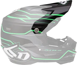 6D ATR-2 Visor - Phase - Black Green 72-6101