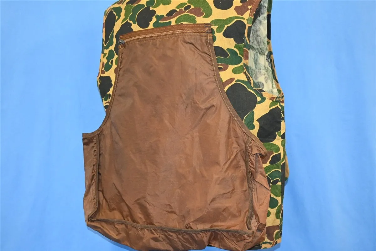 80s American Field Frog Camo Hunting Vest Large