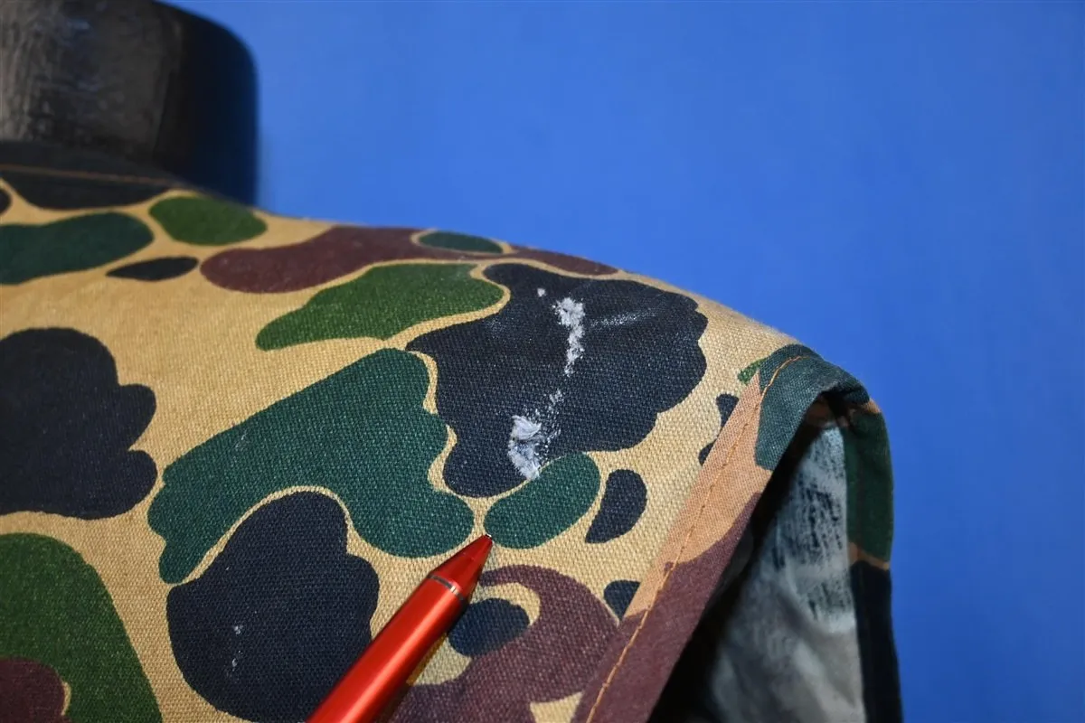80s American Field Frog Camo Hunting Vest Large