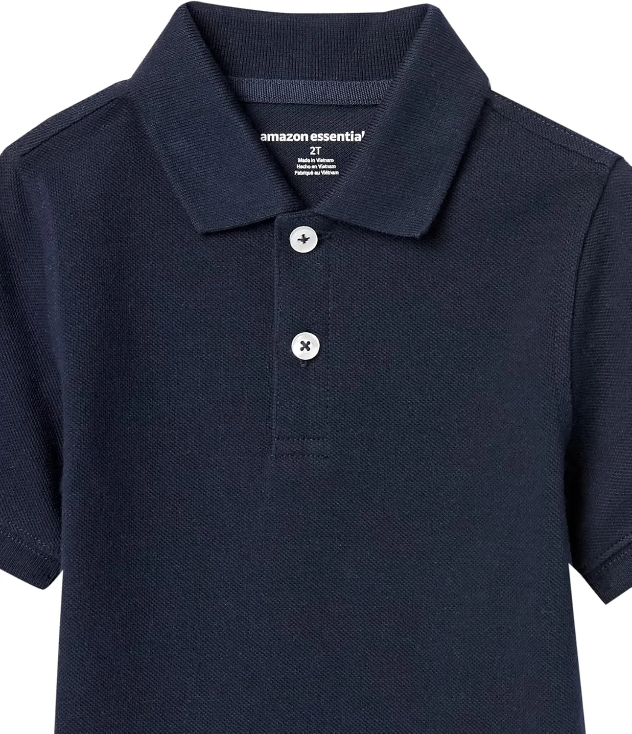 Amazon Essentials Boys and Toddlers' Short-Sleeve Pique Polo Shirts, Multipacks