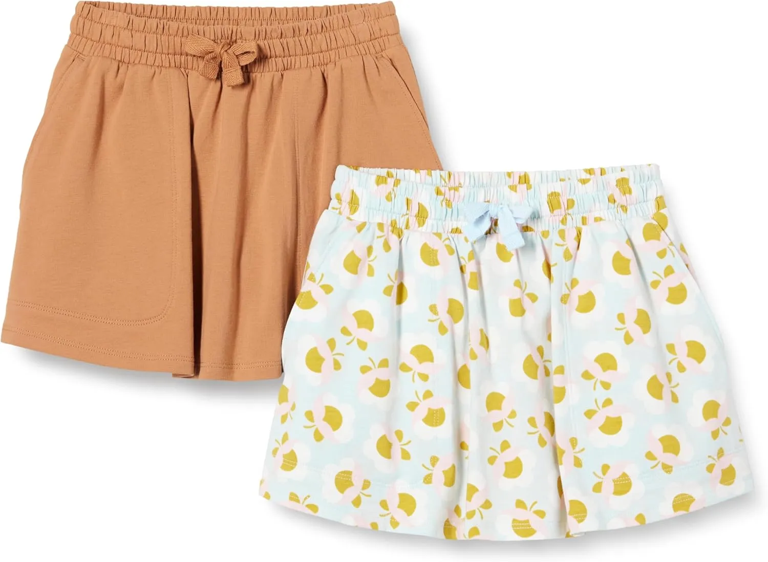 Amazon Essentials Girls' Patch Pocket Skort, Pack of 2