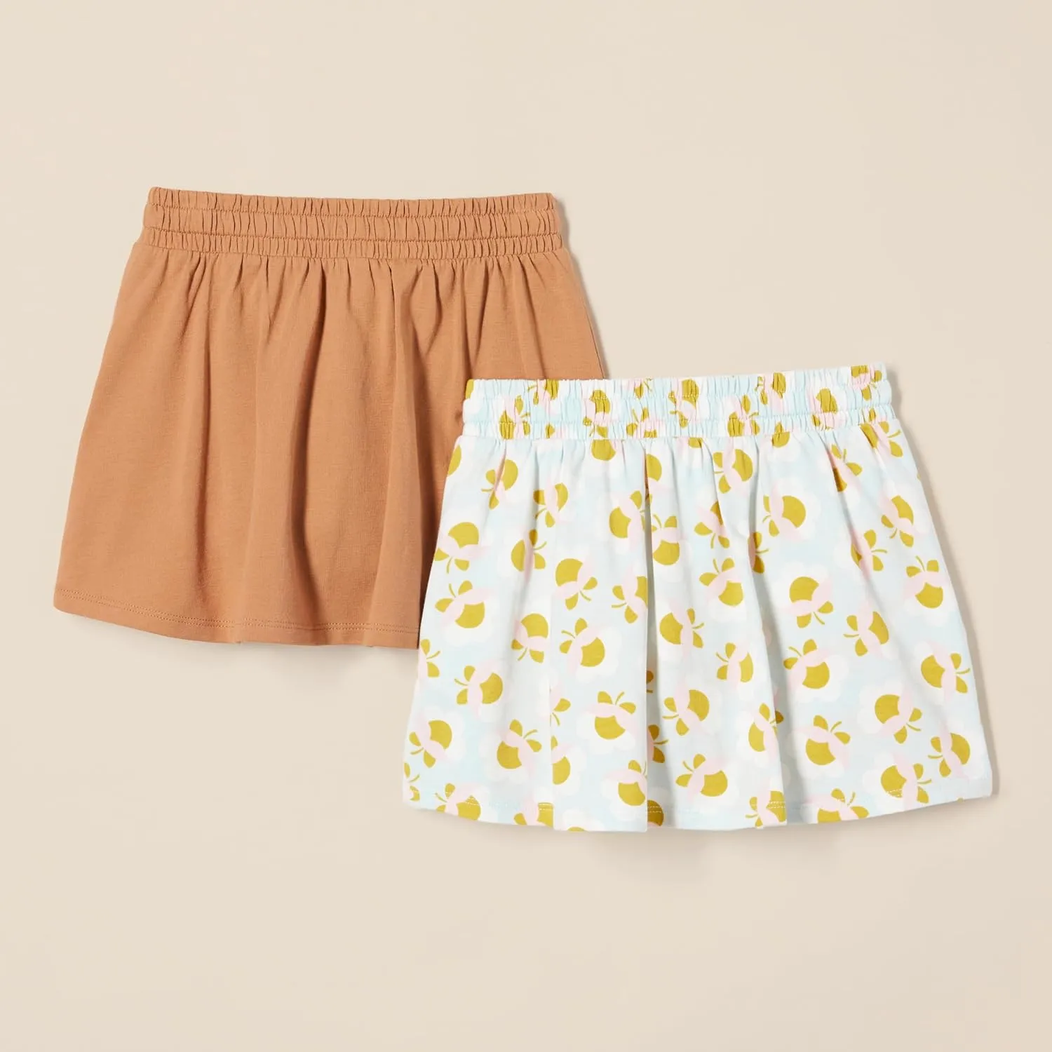 Amazon Essentials Girls' Patch Pocket Skort, Pack of 2