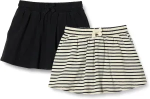 Amazon Essentials Girls' Patch Pocket Skort, Pack of 2