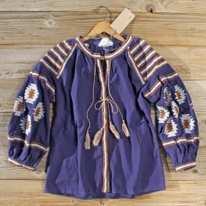 Arizona Sky Blouse in Navy