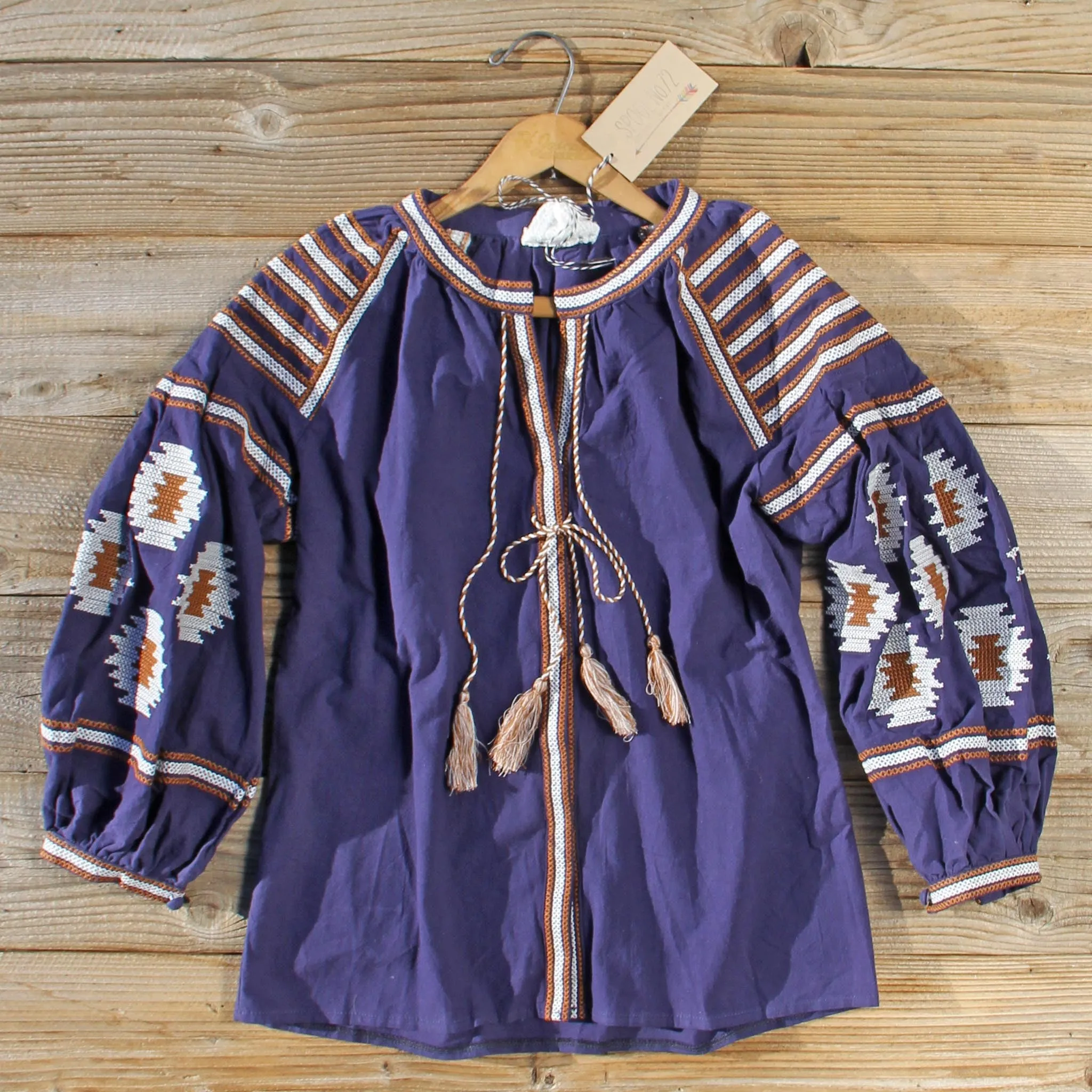Arizona Sky Blouse in Navy