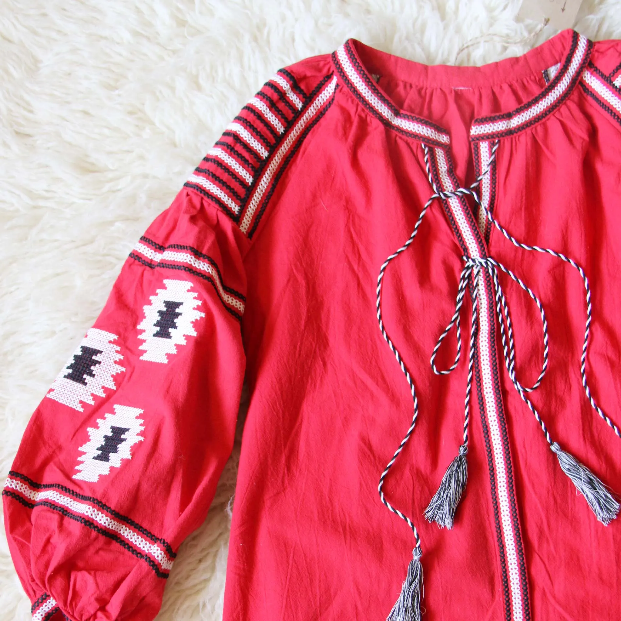 Arizona Sky Blouse in Red