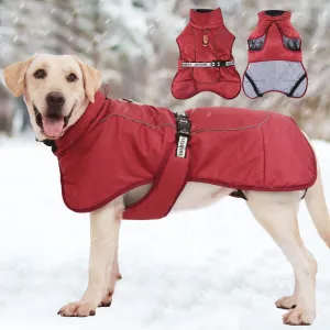Autumn And Winter New Dog Clothes- Thicked Warm Big neDog Clothes -Reflective Cotton jackets