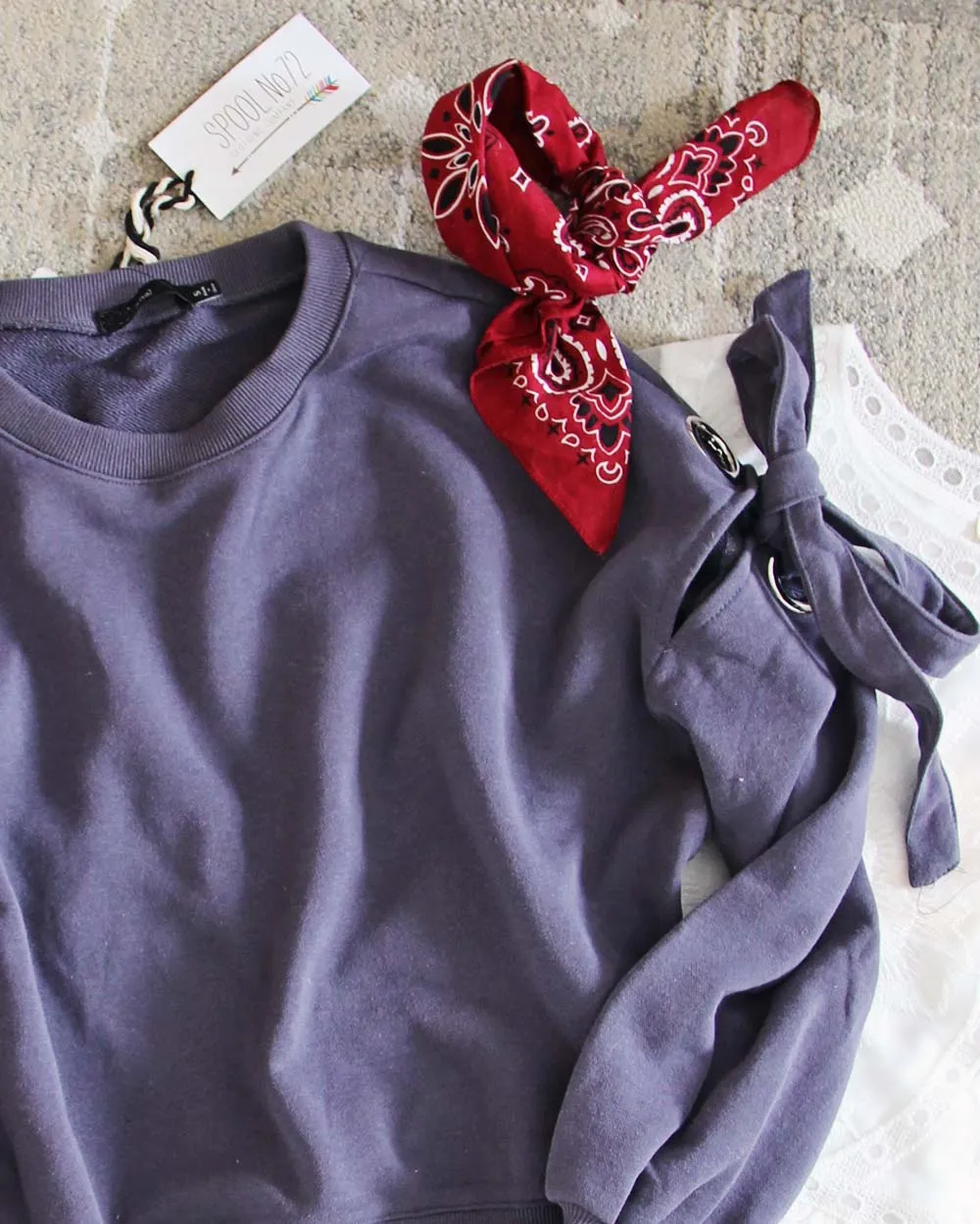 Belle Tie Sweatshirt