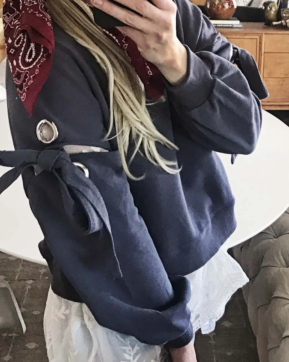 Belle Tie Sweatshirt