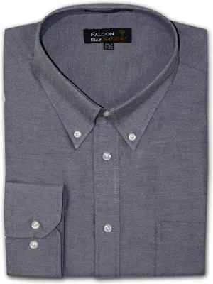 Big and Tall Luxury Cotton Rich Oxford Casual Dress Shirts to Size 8X