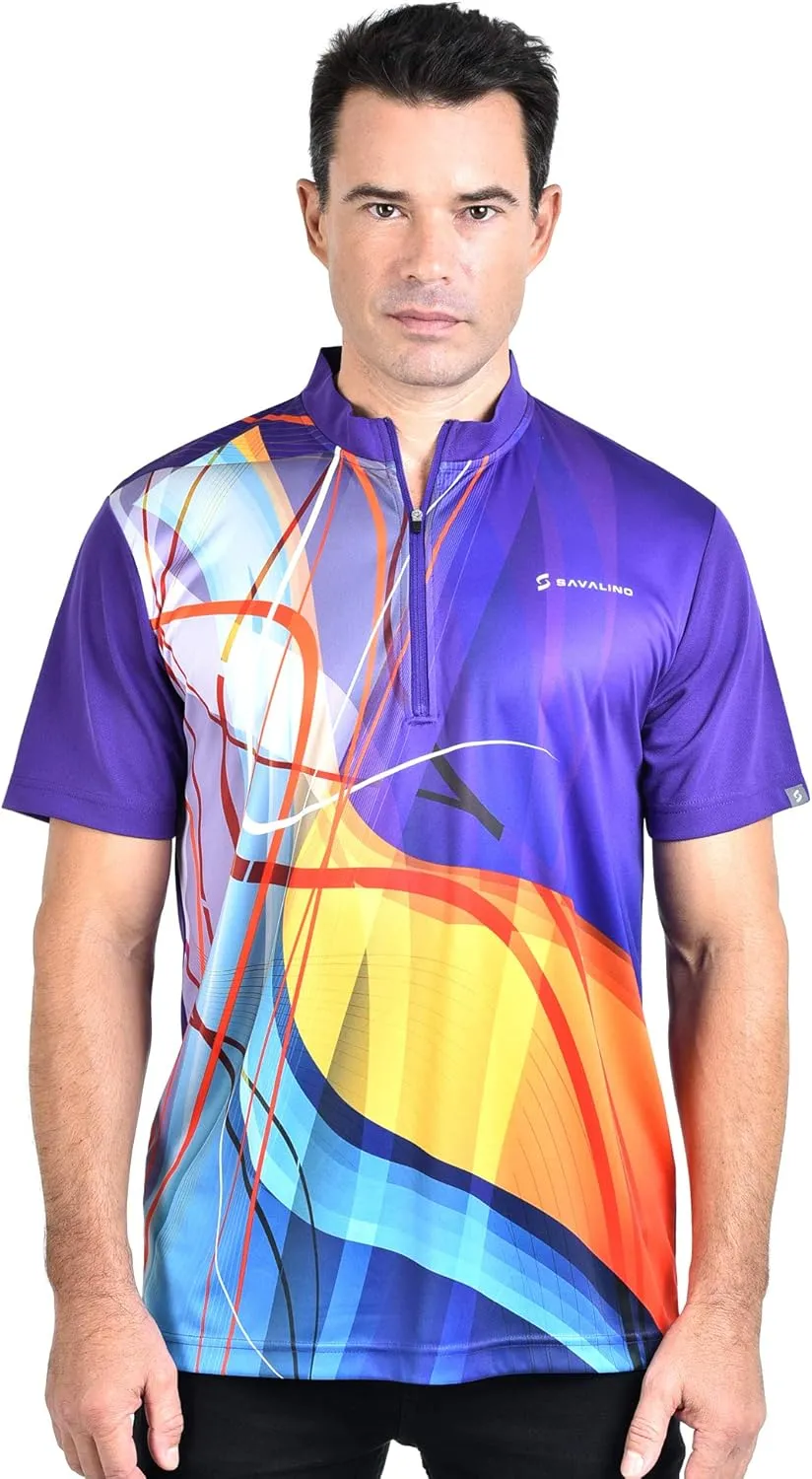 Bowling Jersey - Sublimation Shirts for Men, Quick Dry, S-6XL, Blue