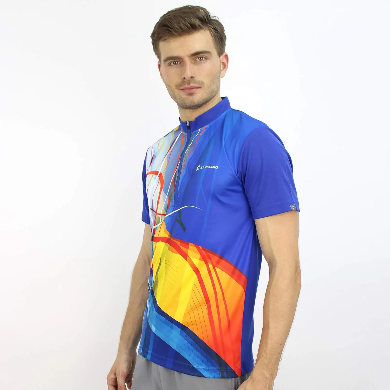 Bowling Jersey - Sublimation Shirts for Men, Quick Dry, S-6XL, Blue