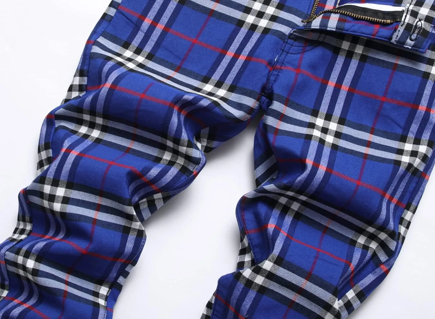 Boy's Khaki Chino Pants School Uniform Dress Plaid Skinny Fit Stretch Fashion Comfy Pants