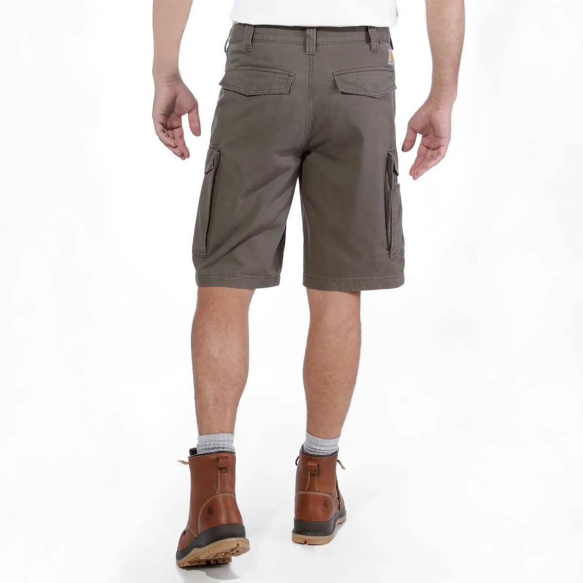 Carhartt Men's Rugged Flex Relaxed Fit Canvas Cargo Work Short Tarmac 103542-217