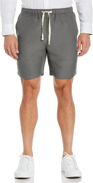 Cubavera Men's Linen-Blend Pull on Drawstring Short