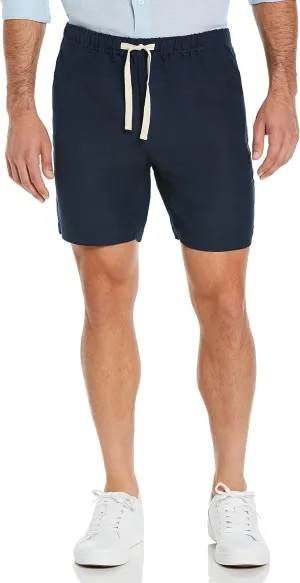 Cubavera Men's Linen-Blend Pull on Drawstring Short