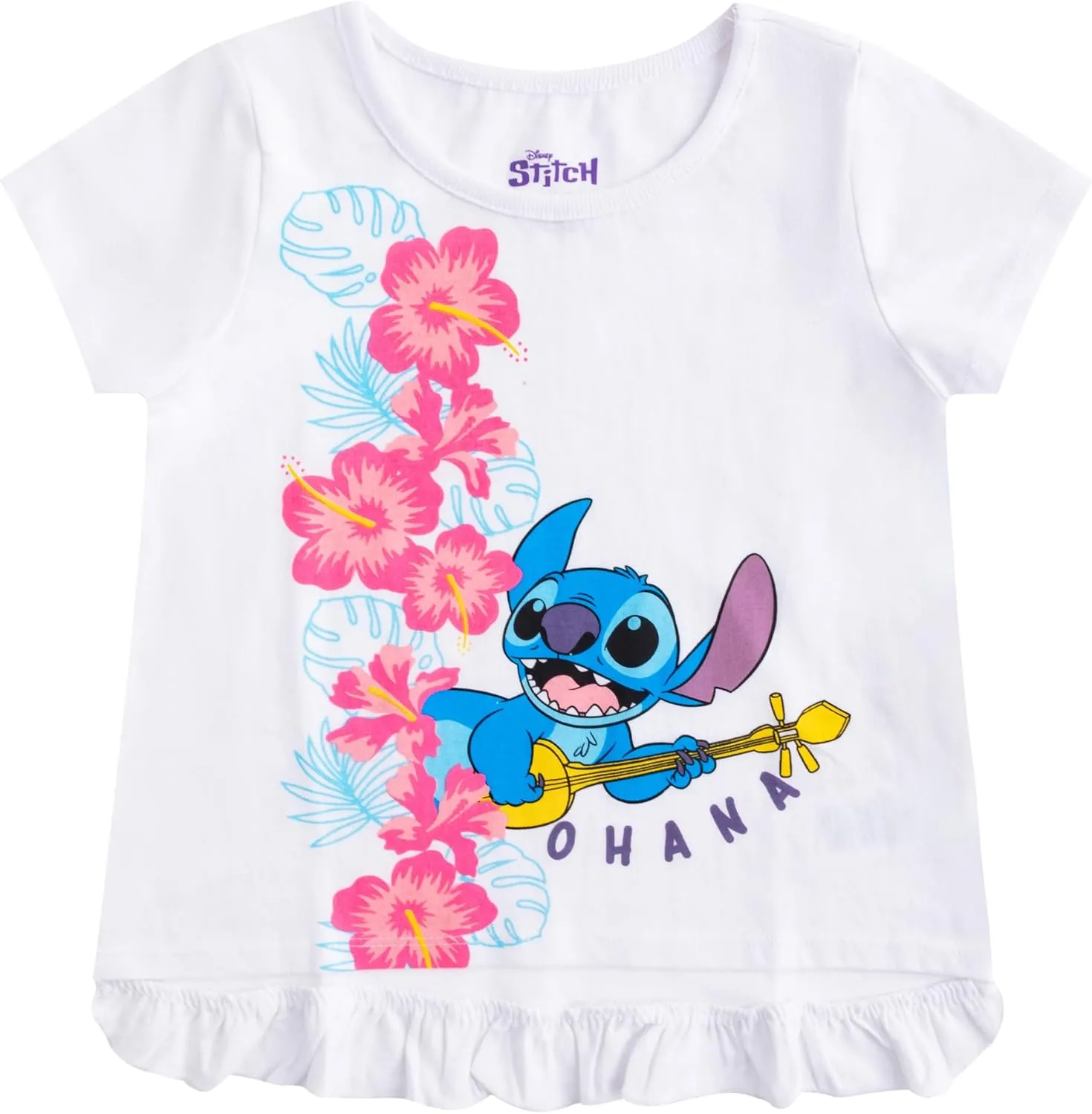 Disney Girls 3-Piece Shirts and Short Set: Wide Variety Includes Minnie, Frozen, and Princess