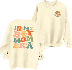 EGELEXY Mama Sweatshirt Boy Mom Shirts : Women Boy Mama Clothes Casual Mom Long Sleeve Pullover Tops