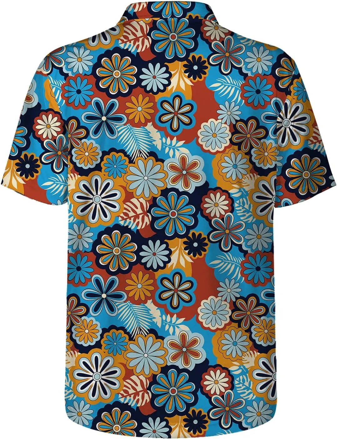 Funny Golf Shirts for Men,Funny Golf Polos for Men Short Sleeve,Mens 70s 80s Outfit Funny Hawaiian Golf Shirt