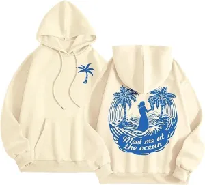 Graphic Hoodies Women Y2k Oversized Sweatshirt Long Sleeve Pullover Sweater Cute Hooded Preppy Top Aesthetic Shirts L/L