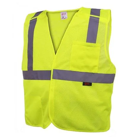 GSS STANDARD CLASS 2 FIVE POINT BREAKAWAY VEST 1801 LIME