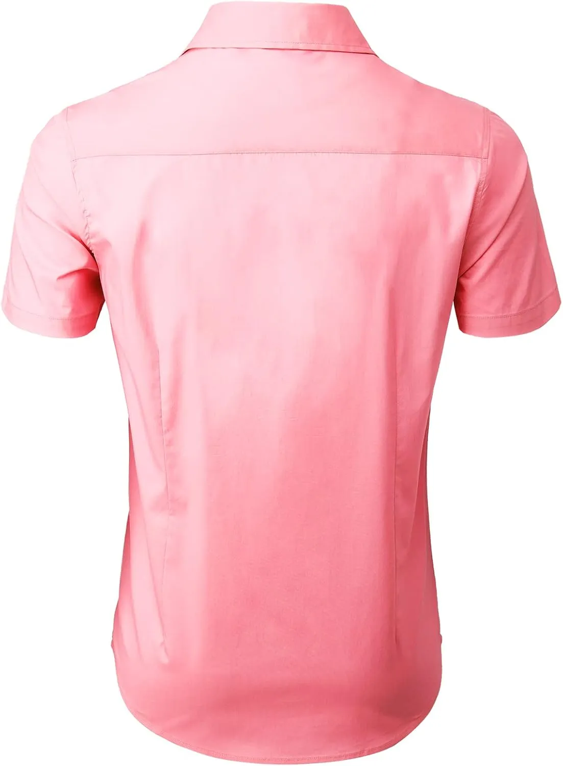 H2H Mens Slim Fit Short Sleeve Botton Down Shirts Casual Business Uniform