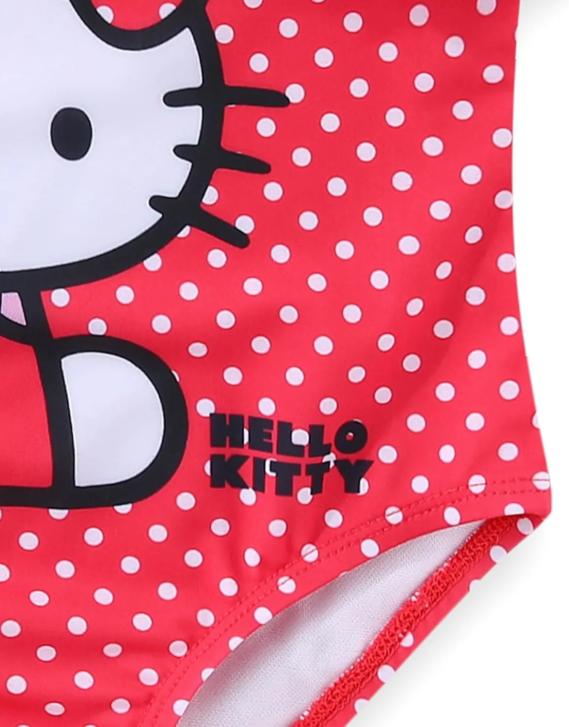 Hello Kitty Sanrio Girls UPF 50  One Piece Bathing Suit for Big Kids