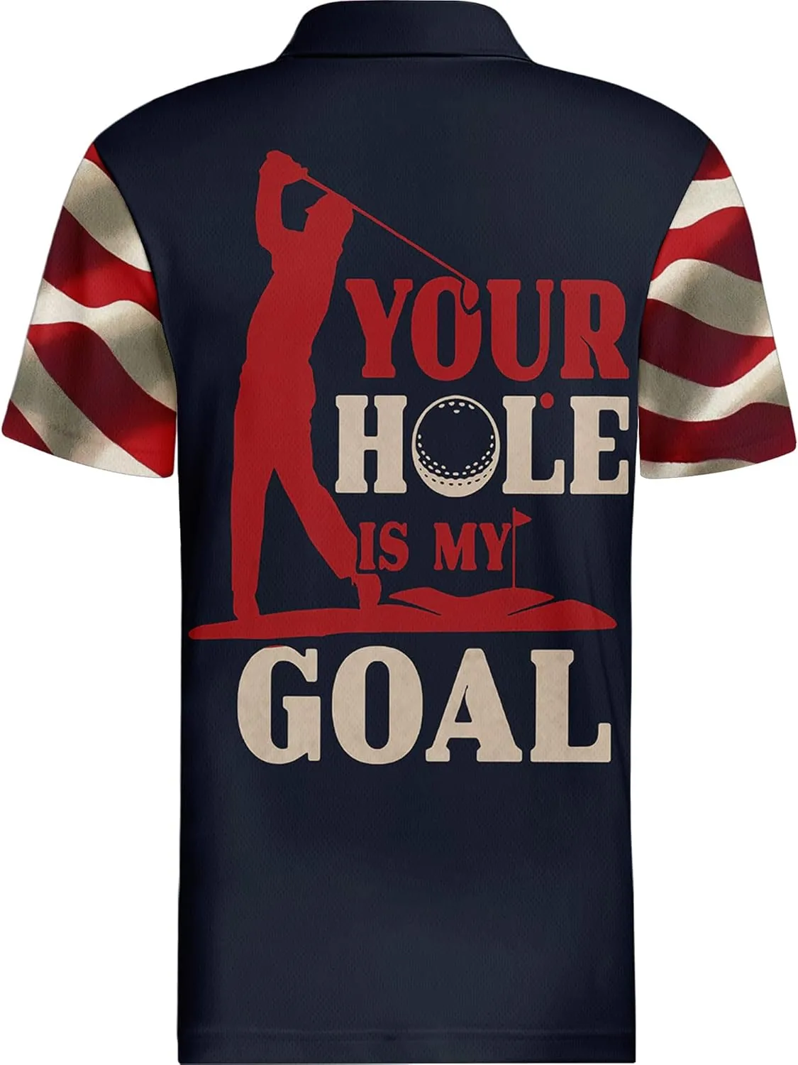 HIVICHI Golf Shirts for Men Funny Hawaiian Crazy Print Mens Polo Shirt