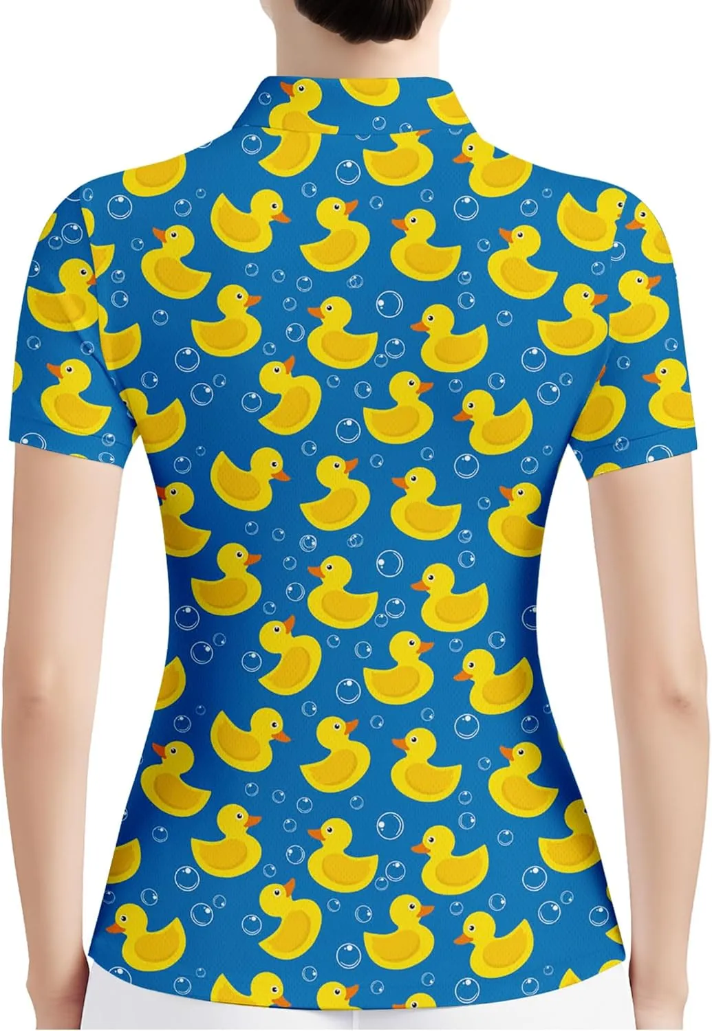 HIVICHI Womens Golf Shirt Hawaiian Funny Crazy Polo Shirts for Women