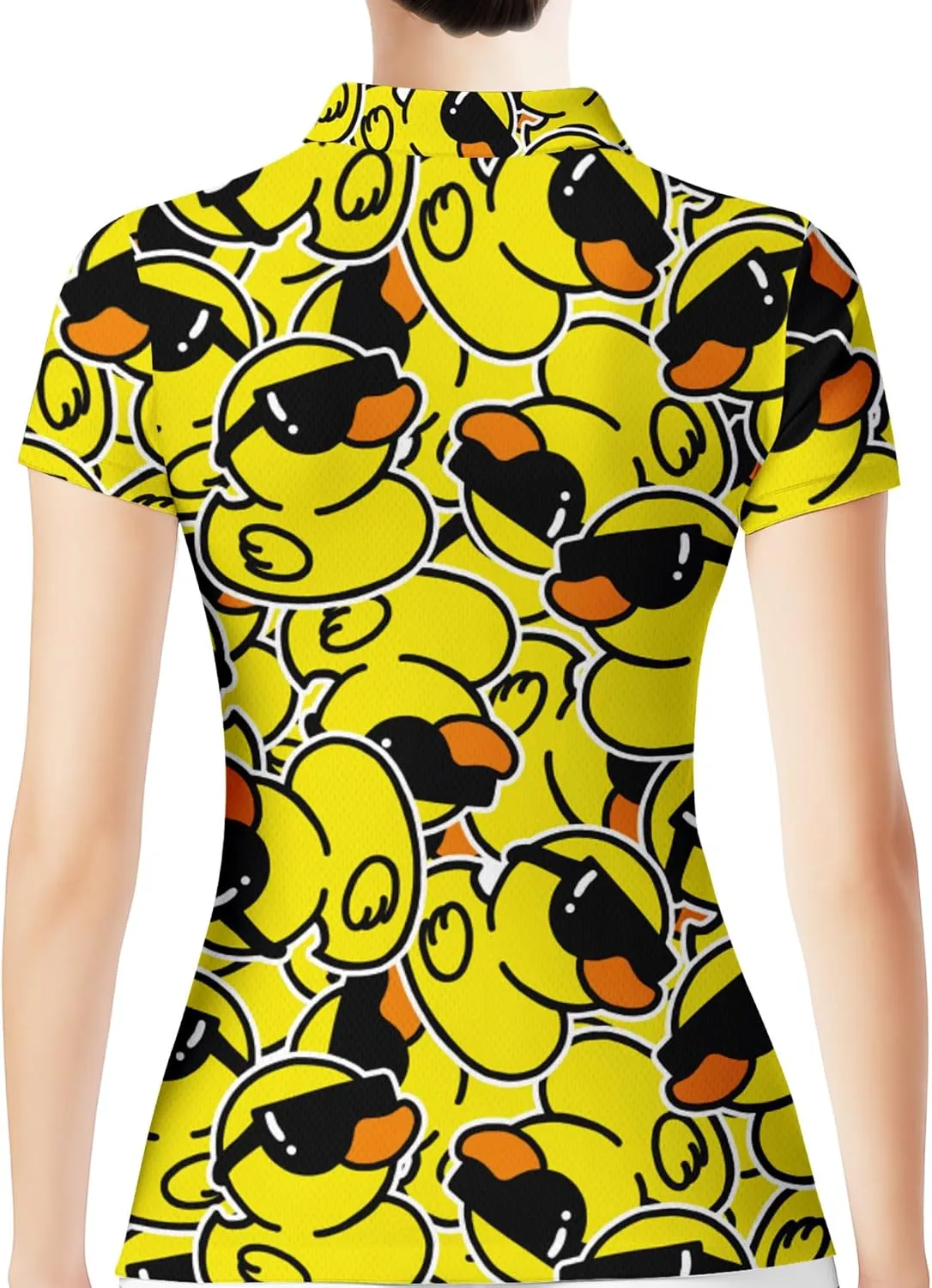HIVICHI Womens Golf Shirt Hawaiian Funny Crazy Polo Shirts for Women