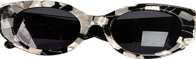hot future Black Cosmic Rebel Sunglasses One Size