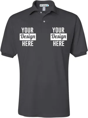 INK STITCH Men 437msr Custom Stitching Embroidery Logo Texts SpotShield Polo Shirts