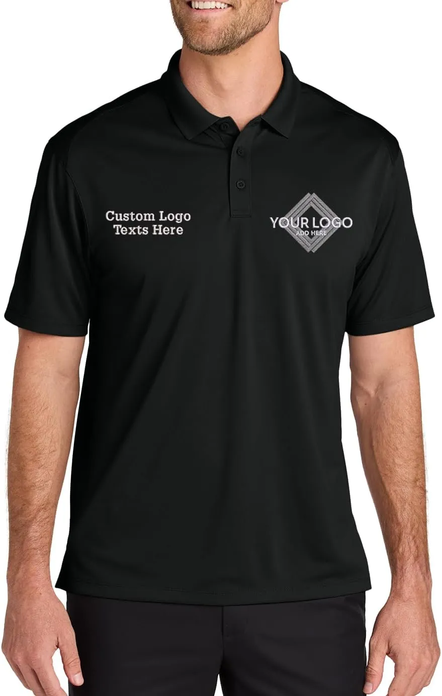 INK STITCH Men K240 Custom Embroidery Add Logo Texts Wearever Performance Pique Polo Shirts