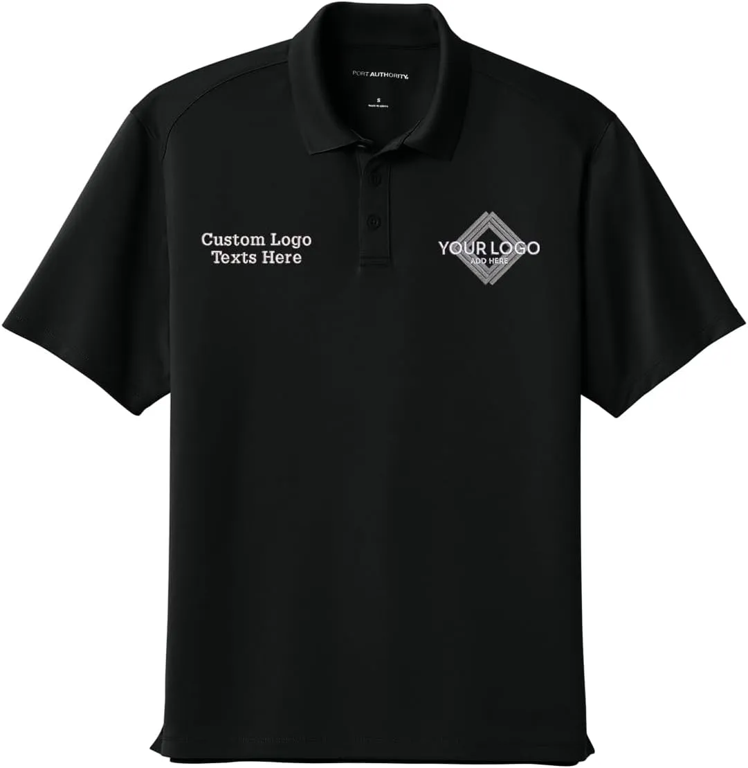 INK STITCH Men K240 Custom Embroidery Add Logo Texts Wearever Performance Pique Polo Shirts
