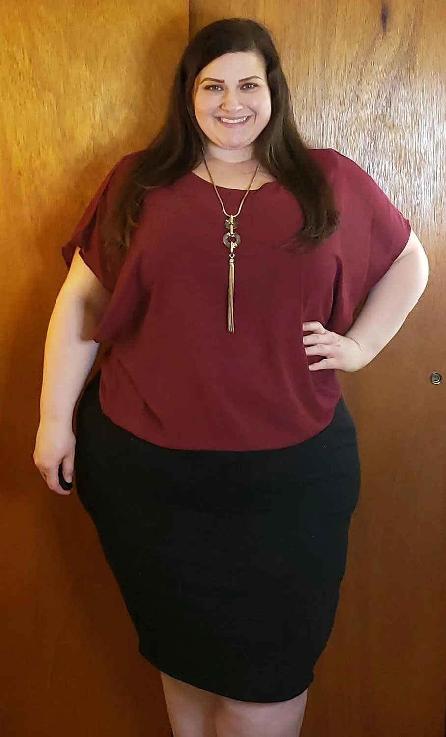 IN'VOLAND Plus Size Women Chiffon Blouse Batwing Sleeve Tops Scoop Neck Tunic Shirts
