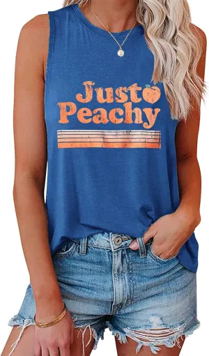 IRISGOD Womens Tank Tops Loose Fit Summer Cute Graphic Sleeveless Shirts Workout Basic Tunic