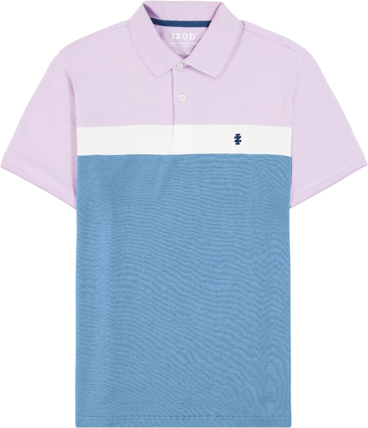 IZOD Men's Big and Tall Advantage Performance Short Sleeve Stripe Polo Shirt