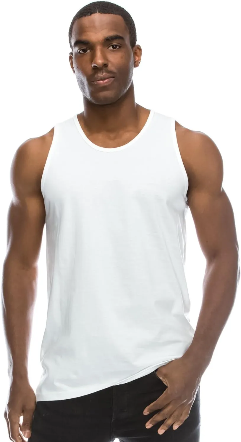 JC DISTRO Mens Hipster Hip Hop Basic Tank Top Soft Premium Cotton Jersey Shirts, Small - 3XL Available