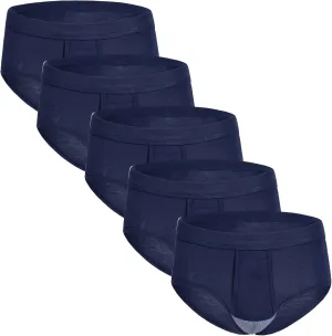 JEKE-DG Men's Bulge Enhancing Pouch Briefs Sexy Silky Trunks Underwear Breathable G-String Underpants Multipack