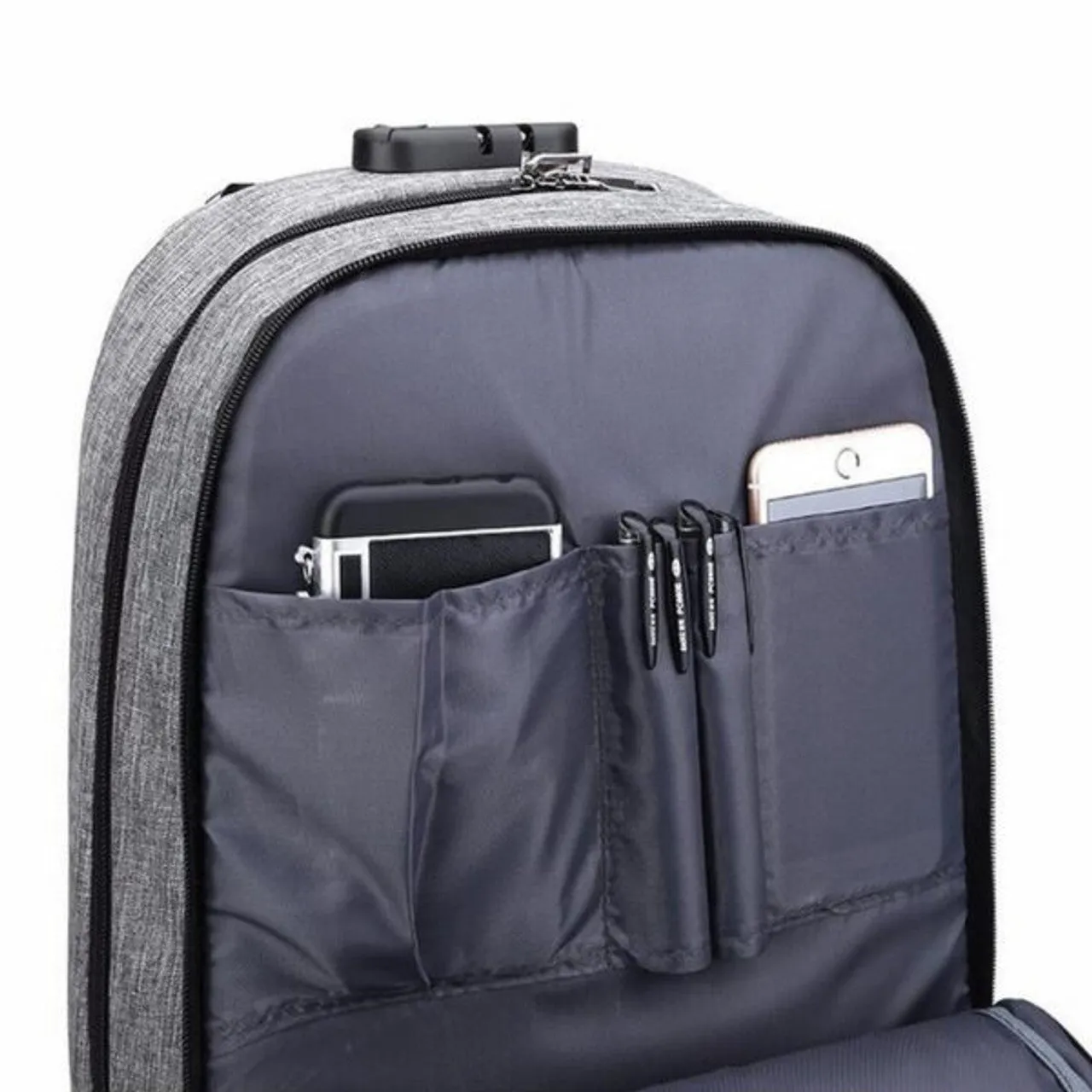Laptop Backpack With External Charging Usb Port Xf0760 Black