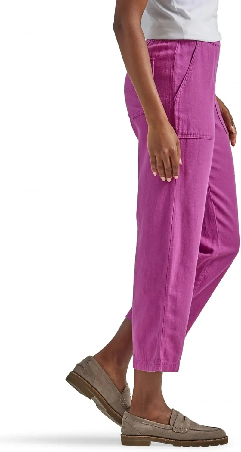 Lee Women's Ultra Lux Mid Rise Pull-On Crop Capri Pant