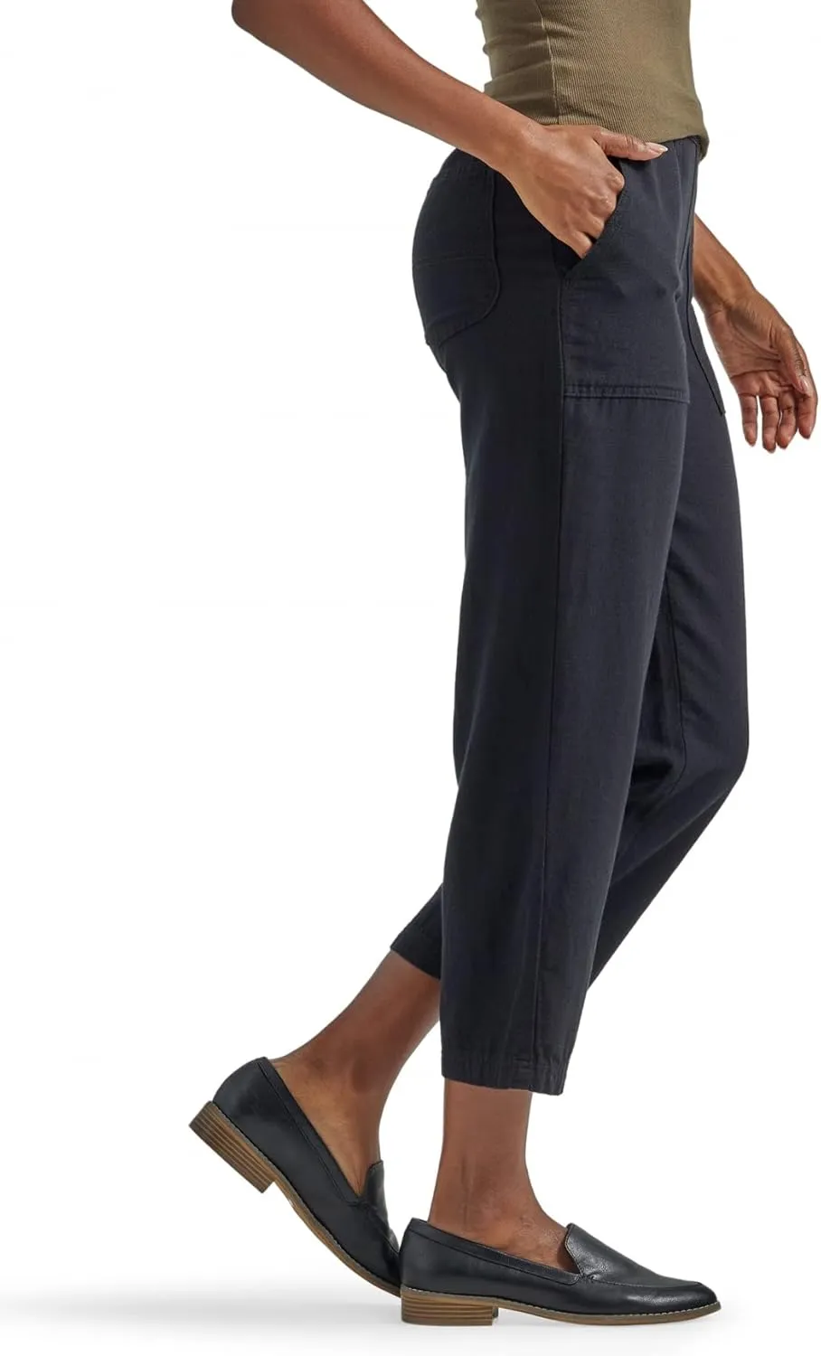 Lee Women's Ultra Lux Mid Rise Pull-On Crop Capri Pant