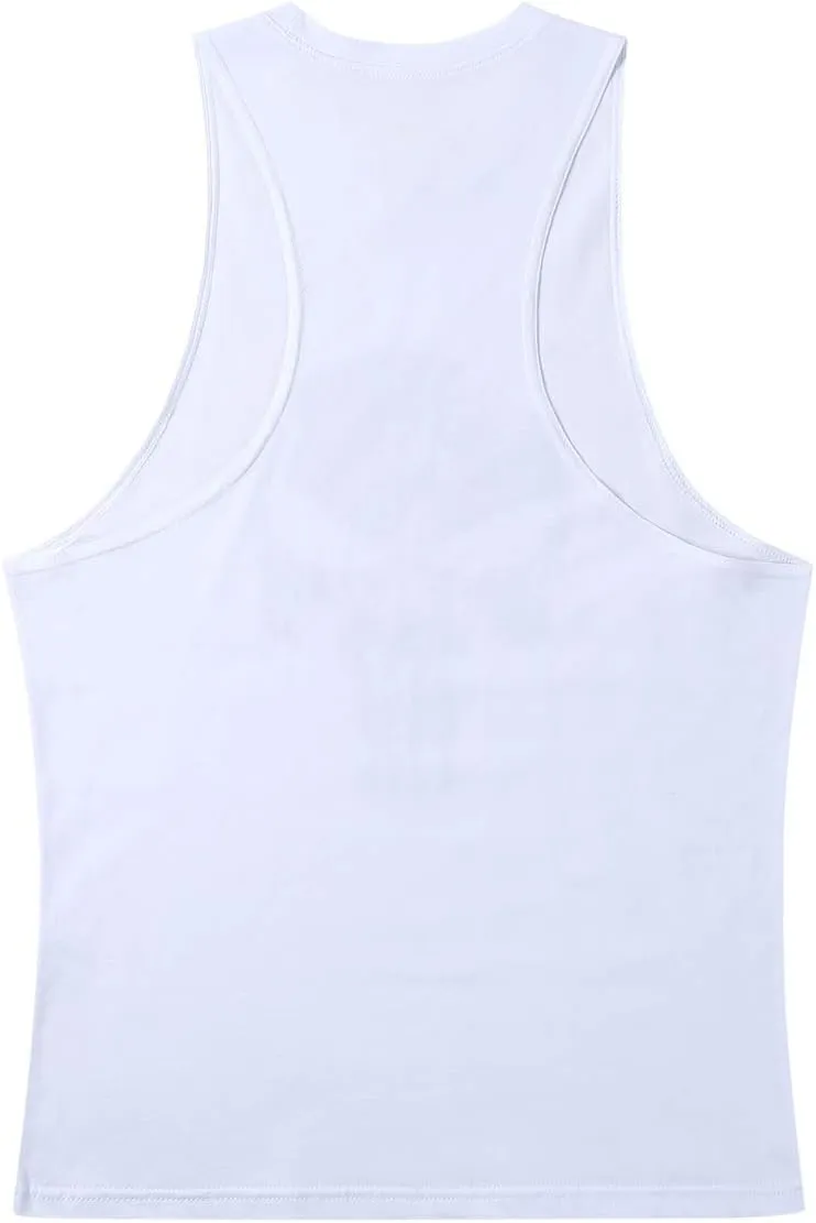 Lift Men's Bodybuilding Gym Tank Tops Workout Stringer Sleeveless Shirts Vest Cotton