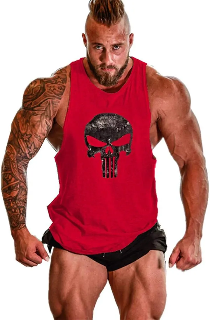 Lift Men's Bodybuilding Gym Tank Tops Workout Stringer Sleeveless Shirts Vest Cotton