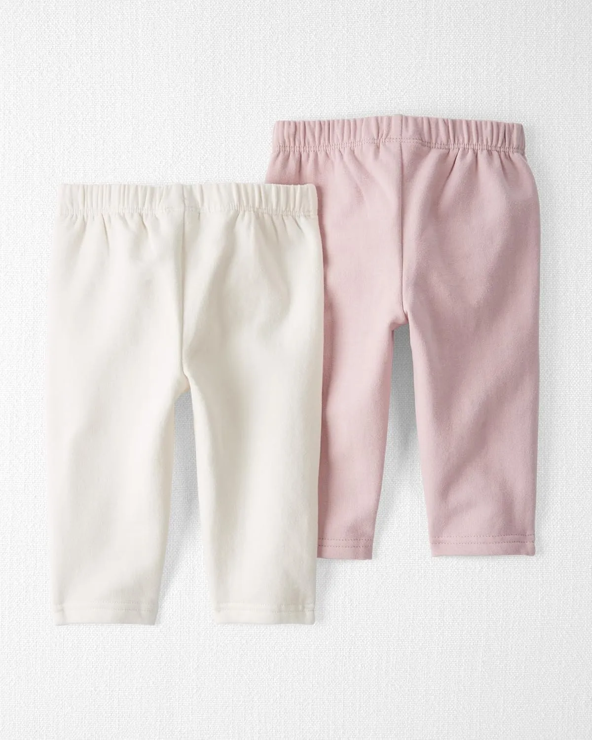 little planet by carter's Baby 2-Pack Terry Pants Made with Organic Cotton