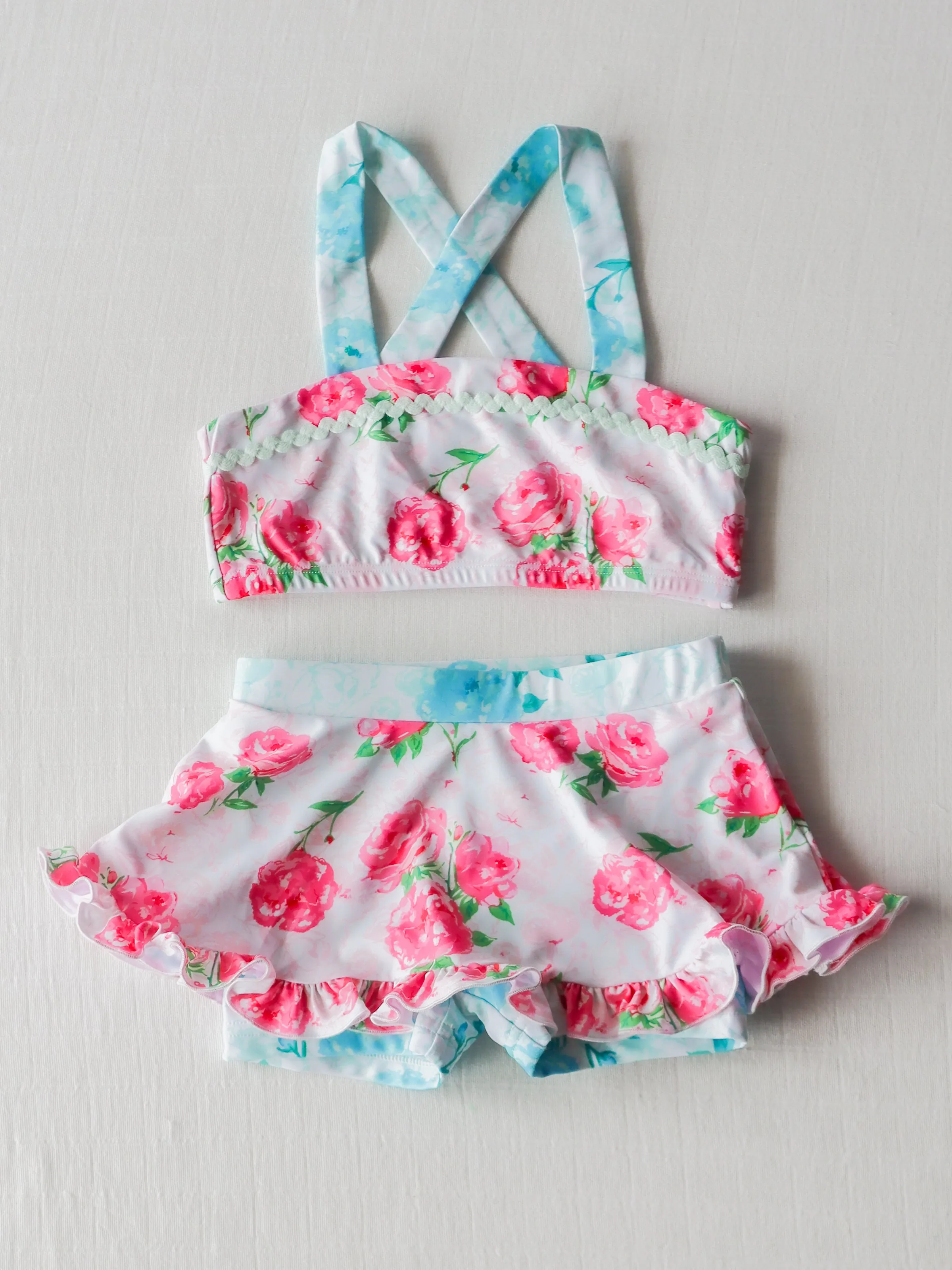 Marlow Tankini - Raspberry Roses