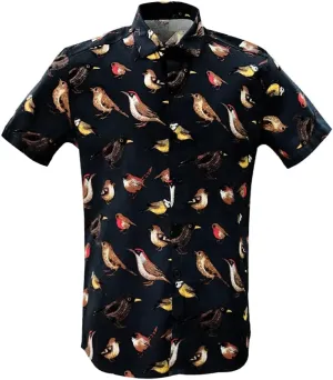 MCULIVOD Men's Hawaiian Tropical Shirts, Printing Short Sleeve Casual Button Down Shirt
