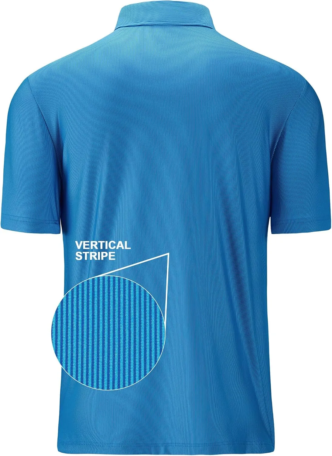 Mens Golf Shirt Moisture Wicking Dry Fit Print Performance Short Sleeve Polo Shirts for Men