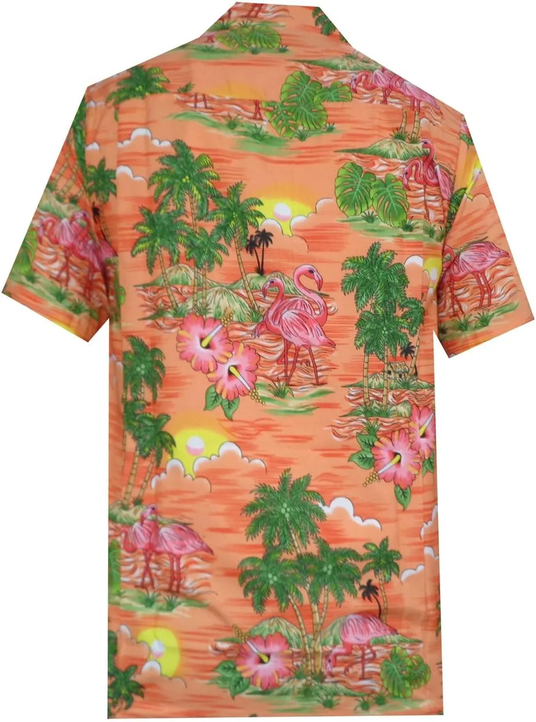 Men's Hawaiian Shirt Short Sleeve Summer Button Down Beach Dress Aloha Shirts
